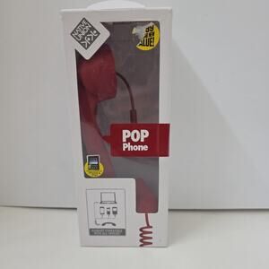 Open Box Native Union POP Phone Red Retro Handset iPhone iPad and All Devices